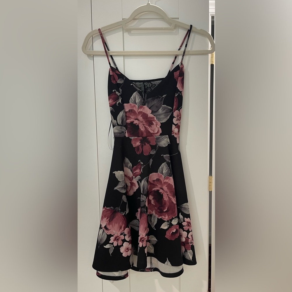 Floral Black and Pink Dress Windsor